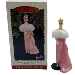 Hallmark Keepsake Vintage Barbie The Enchanted Evening Christmas Ornament 1996